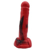 FAAK Sea Dog Unisex Silicone Dildo 10 inch Red and Black
