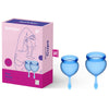 Satisfyer FEEL GOOD Menstrual Cups Blue 2 Pack