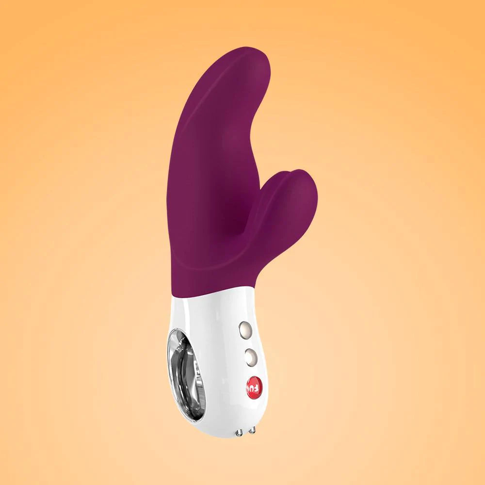 Fun Factory MISS BI DUAL ACTION G-SPOT RABBIT VIBRATOR And PROSTATE VIBRATOR with 36 Vibration Combos includes FREE TOYBAG