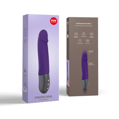 Fun Factory STRONIC REAL G-Spot Pulsator Hands Free Realistic Thrusting Dildo Vibe includes FREE TOYBAG