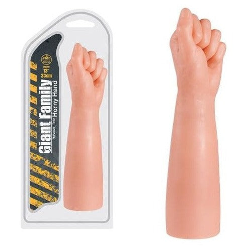 Giant Family Horny Hand 13 inch Fealistic Arm with Clenched Fist Flesh