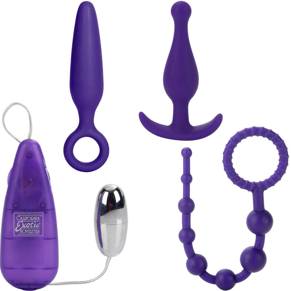 CalExotics Her Anal 4 Piece Butt Plug Training Kit for Beginners