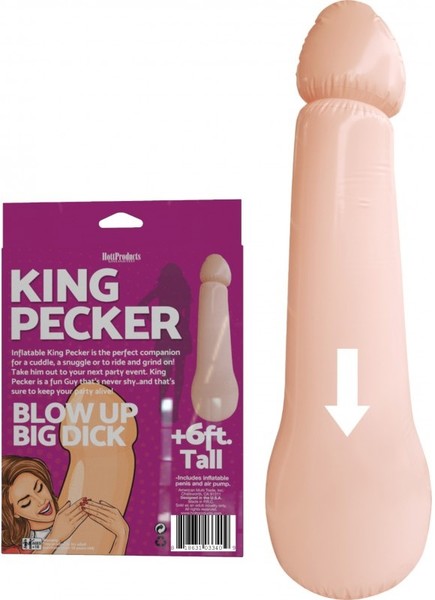 Hott Products King Pecker Blow Up Inflatable Dick 6ft Tall