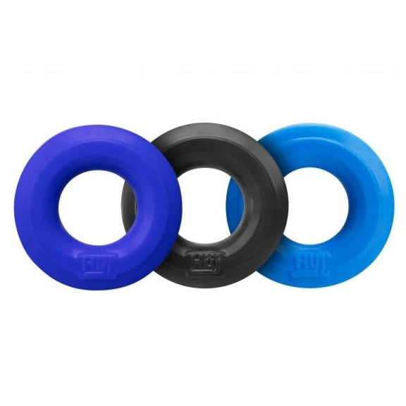 Hunkyjunk Huj 3 Pack Silicone Cock Rings