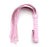 JOYGASMS Faux Leather Whip Pink Flogger with Silver Studs and Wrist Strap