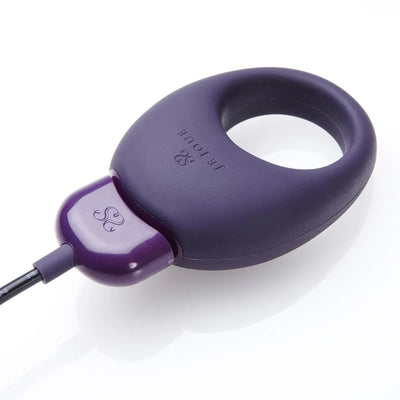 Je Joue Mio Premium Silicone Vibrating Rechargeable Cock Ring Purple