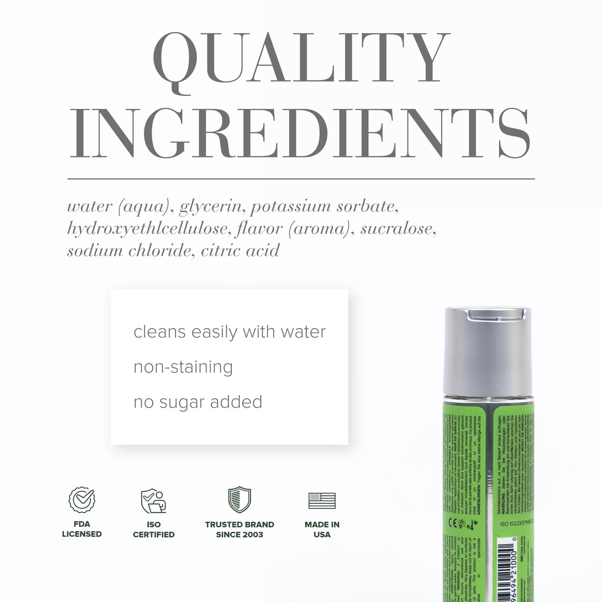 Jo COCKTAILS MOJITO Flavoured Water Based Lubricant 2oz / 60ml