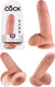Pipedream King Cock Realistic Dildo with Balls and Suction Cup Mount Base 7 inch Flesh