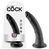 King Cock Tapered Realistic Dildo with Suction Cup Mount Base 7 inch