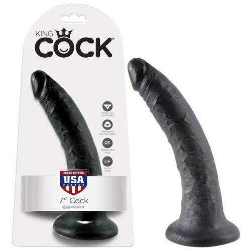 King Cock Tapered Realistic Dildo with Suction Cup Mount Base 7 inch 