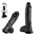 Pipedream King Cock Thick Realistic Dildo with Balls and Suction Cup Mount Base 10 inch Black