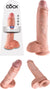 Pipedream King Cock Thick Realistic Dildo with Balls and Suction Cup Mount Base 10 inch Flesh