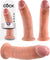 Pipedream King Cock Thick Realistic Dildo with Suction Cup Mount Base 10 inch Flesh