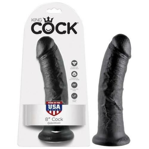 Pipedream King Cock Thick Realistic Dildo with Suction Cup Mount Base 8 inch