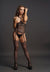 Le Desir Lingerie STRAPPY SUSPENDER FISHNET BODYSTOCKING WITH OPEN CUP BRA and OPEN CROTCH Black