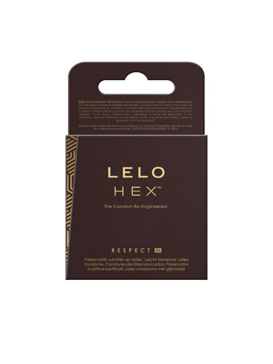 Lelo Hex Respect XL Condoms 3 Pack 