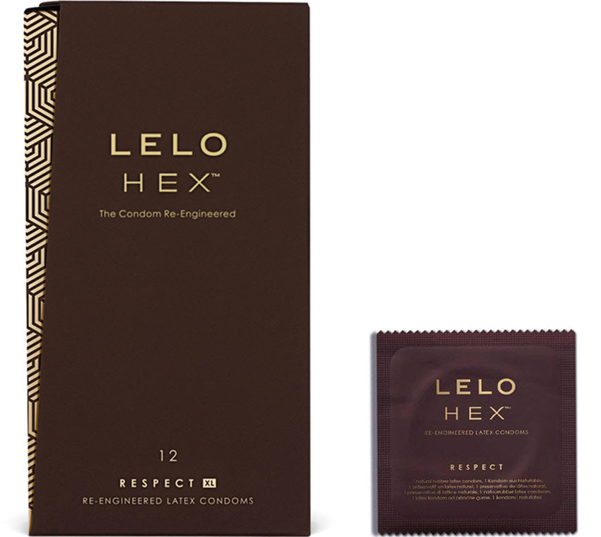 Lelo Hex Respect XL Latex Condoms for Men 12 Pack