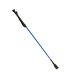Love In Leather Classic Riding Crop with Wrist Strap Black and Blue Whip