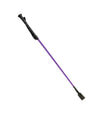 Love In Leather Classic Riding Crop with Wrist Strap Black and Purple Whip