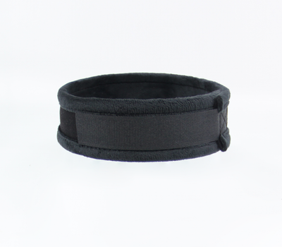 Love in Leather Fluffy Diamante SEXY Collar Black with O Ring