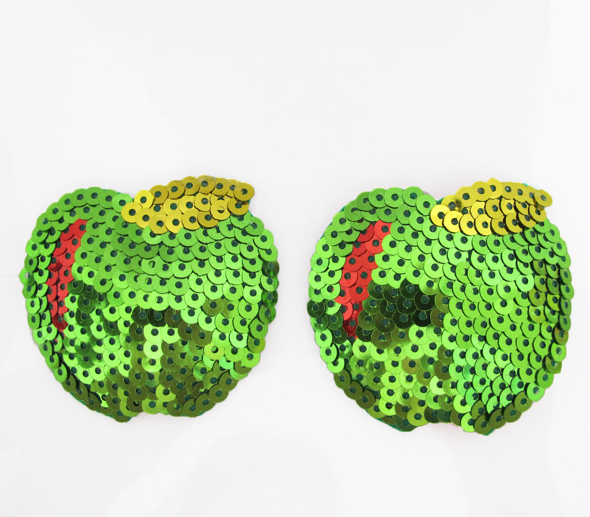 Love in Leather Sequin Apple Nipple Pasties 
