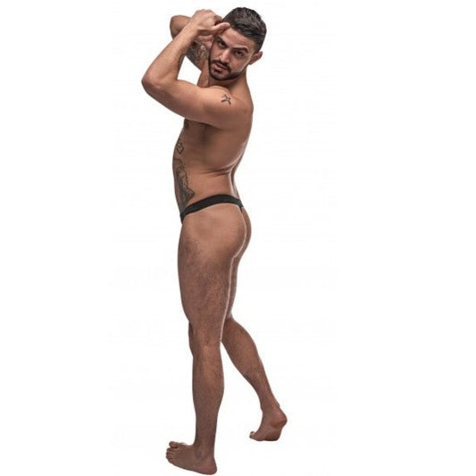 Male Power Grip & Rip Black Rip Off Thong