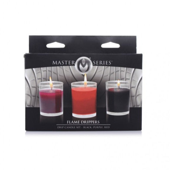 Master Series FLAME DRIPPERS WAX PLAY DRIP CANDLE Kit 3 Candles