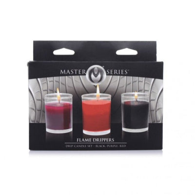 Master Series FLAME DRIPPERS WAX PLAY DRIP CANDLE Kit 3 Candles