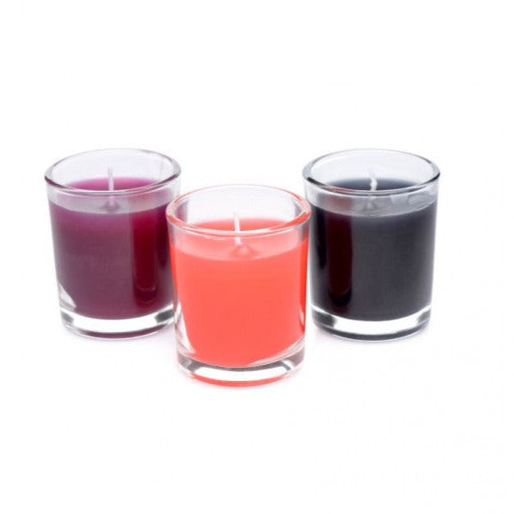 Master Series FLAME DRIPPERS WAX PLAY DRIP CANDLE Kit 3 Candles