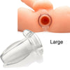 Master Series GAPE GLORY Hollow Anal Plug Clear Large Butt Plug