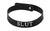 Master Series SLUT Wordband Adjustable BDSM Silicone Collar Black and White Choker