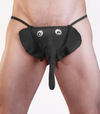 Mens Elephant Pouch G String One Size Black