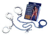 NMC Metal Wrist and Ankle Cuffs Silver Handcuffs and Ankle Cuffs with Extra Long Chain