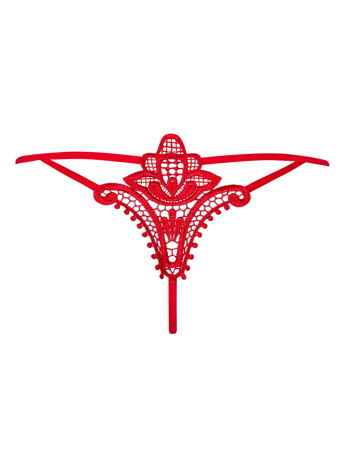 Obsessive Sexy Lingerie Luiza Thong Red Lace G-String