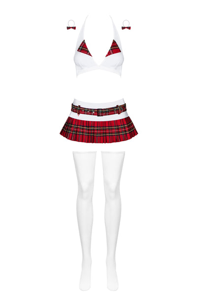 Obsessive Sexy Lingerie Schooly School Girl 5 Piece Costume Set