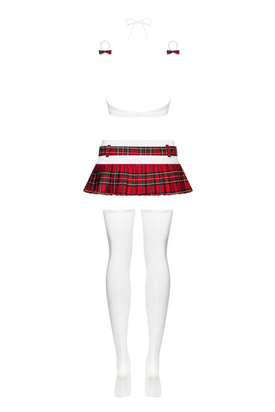 Obsessive Sexy Lingerie Schooly School Girl 5 Piece Costume Set