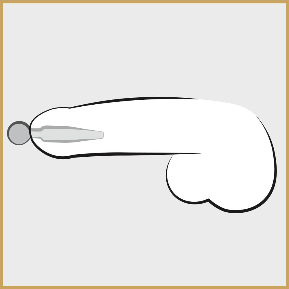 Orion Penis Plug Cum-Thru-Hollow Stainless Steel Plug