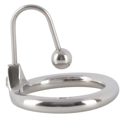 Orion Penis Plug Sterm Stopper with Glans Ring Ø 3 mm Stainless Steel with Rhinestone