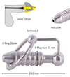 Orion Penis Plug Torpedo Plug with Glans Ring - Hollow Cum Thru Stainless Steel Plug Ø 28mm