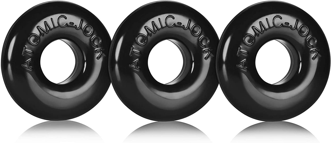 Oxballs 3 Piece Ringer Max Cock Ring Set - Black
