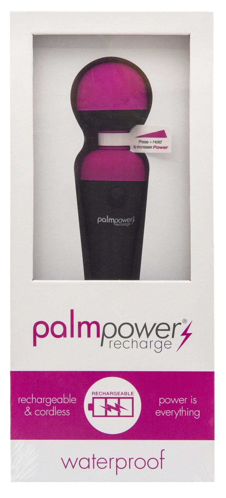 Palmpower Recharge Cordless Rechargeable (Waterproof) Body Wand Massager
