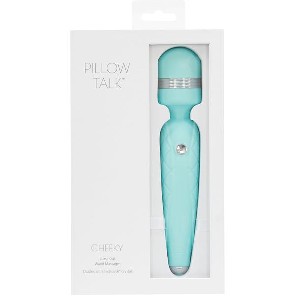Pillow Talk CHEEKY Rechargeable Powerful Body Wand Massager with Swarovski Crystal
