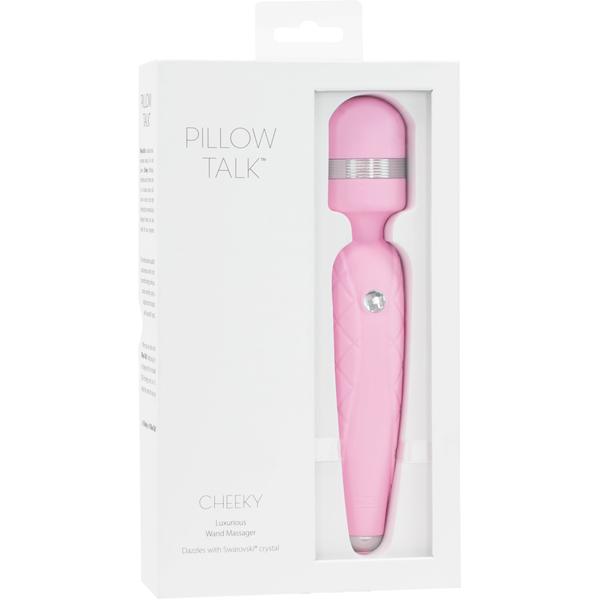 Pillow Talk CHEEKY Rechargeable Powerful Body Wand Massager with Swarovski Crystal