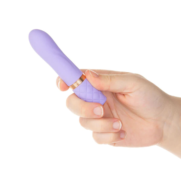 Pillow Talk FLIRTY Powerful Rechargeable Mini Bullet Vibrator with Swarovski Crystal - Special Edition Sensual Kit - Purple Hue