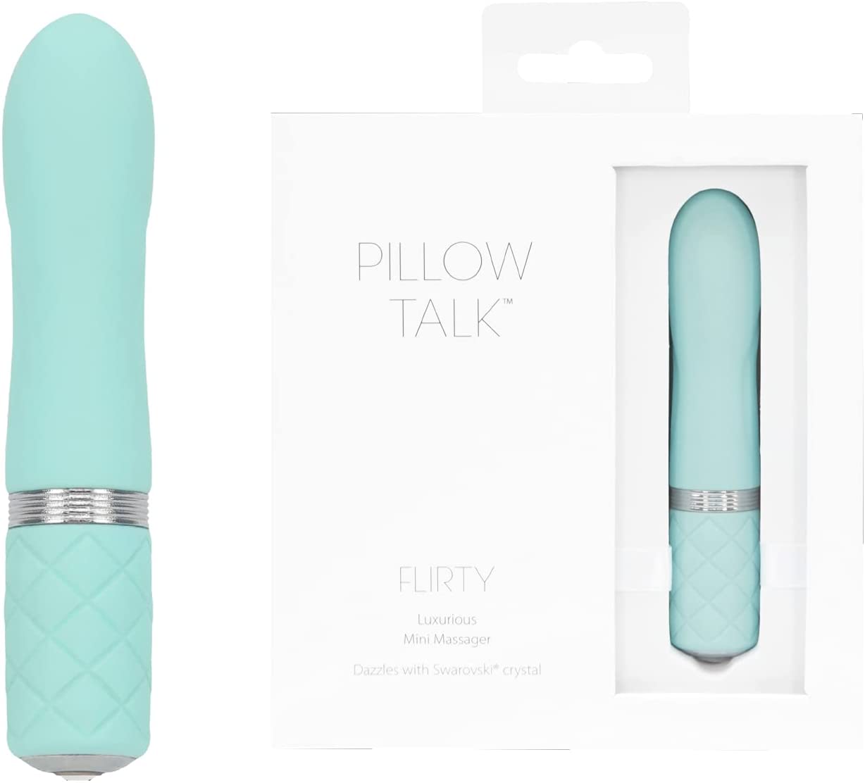 Pillow Talk FLIRTY Powerful Rechargeable Mini Bullet Vibrator with Swarovski Crystal
