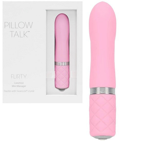 Pillow Talk FLIRTY Powerful Rechargeable Mini Bullet Vibrator with Swarovski Crystal