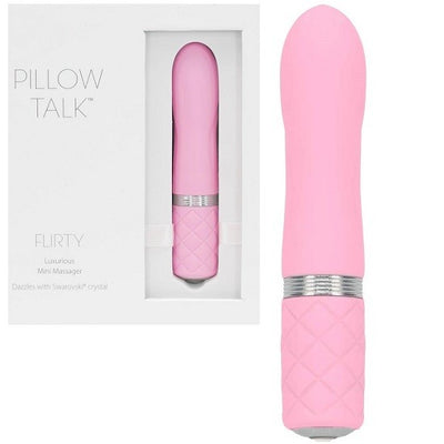 Pillow Talk FLIRTY Powerful Rechargeable Mini Bullet Vibrator with Swarovski Crystal