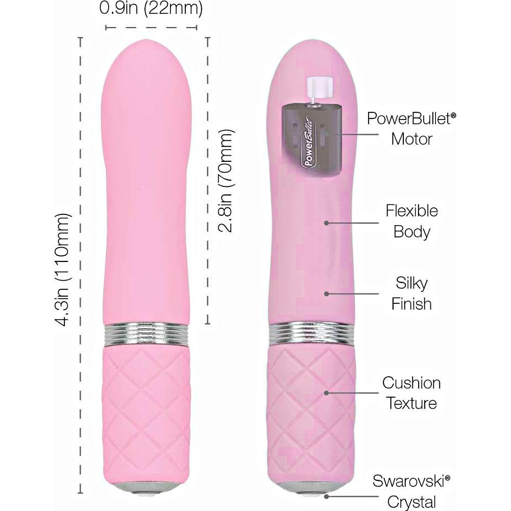 Pillow Talk FLIRTY Powerful Rechargeable Mini Bullet Vibrator with Swarovski Crystal