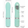 Pillow Talk Flirty Powerful Rechargeable Silicone Mini Bullet Vibrator with Swarovski Crystal