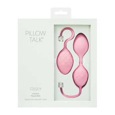 Pillow Talk FRISKY Luxurious Pleasure Kegel Balls with Swarovski Crystal